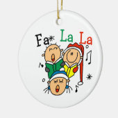 シンギングスティックフィギュルズホリデイオーナメント セラミックオーナメント (左)