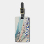 シンクテレイタリアおもしろいビーチシーニックトラベルフォト ラゲッジタグ (正面縦)
