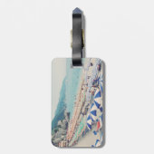 シンクテレイタリアおもしろいビーチシーニックトラベルフォト ラゲッジタグ (裏面縦)