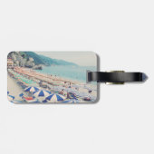 シンクテレイタリアおもしろいビーチシーニックトラベルフォト ラゲッジタグ (裏面横)