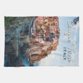 シンクテレイタリアウォーターカラーヴィンテージ キッチンタオル (横)