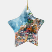 シンクテレイタリアウォーターカラー セラミックオーナメント (右)