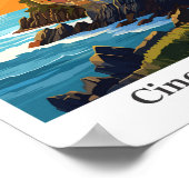 シンクテレイタリアトラベルアートヴィンテージイラストレーション ポスター (角)