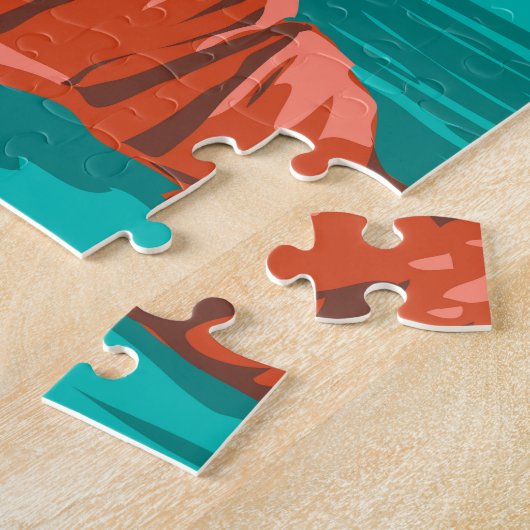 シンクテレイタリアトラベルアートヴィンテージ ジグソーパズル (側面)