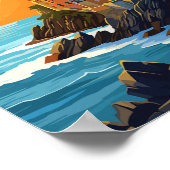 シンクテレイタリアトラベルアートヴィンテージ ポスター (角)