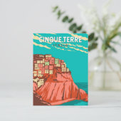 シンクテレイタリアトラベルアートヴィンテージ ポストカード (スタンド正面)