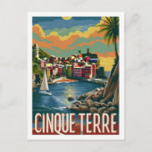 シンクテレイタリア有名ヴィンテージトラベルプレイス ポストカード (正面)