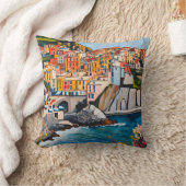 シンクテレイタリ地中海のアモダンアートコースト クッション (ブランケット)