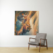 シンクテレビーチイタリアヴィンテージヨーロッパ旅行 タペストリー (インサイチュ(横))