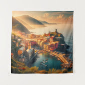 シンクテレビーチイタリアヴィンテージヨーロッパ旅行 タペストリー (正面)