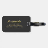 シンクテレマナロラリオマッジョーレイタリアンヴィンテージ ラゲッジタグ (裏面横)