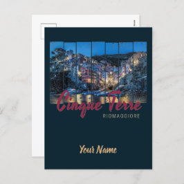 シンクテレリオマッジョーレイタリアンヴィンテージ土産 シーズンポストカード