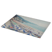 シンクテレーイタリアおもしろいビーチ風光明媚な旅行写真 カッティングボード (角)