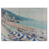 シンクテレーイタリアおもしろいビーチ風光明媚な旅行写真 カッティングボード (正面)