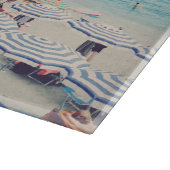 シンクテレーイタリアおもしろいビーチ風光明媚な旅行写真 カッティングボード (角)