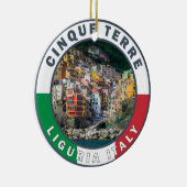 シンクテレーイタリア水彩ヴィンテージサークル セラミックオーナメント (右)