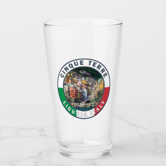 シンクテレーイタリア水彩ヴィンテージサークル タンブラーグラス (正面)