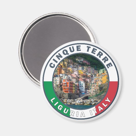 シンクテレーイタリア水彩ヴィンテージサークル マグネット (正面/裏面)