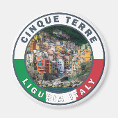 シンクテレーイタリア水彩ヴィンテージサークル マグネット (正面)