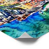 シンクテレItalyヴィンテージ旅行，水彩 ポスター (角)