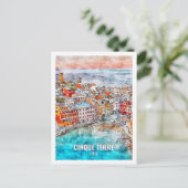 シンクテレItaly有名な旅行プレイスウォーターカラー ポストカード (スタンド正面)