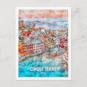 シンクテレItaly有名な旅行プレイスウォーターカラー ポストカード (正面)