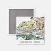 シンクテレItaly海の水の色のトラベイタリアンル マグネット (正面/裏面)