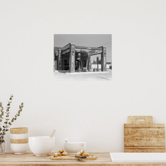 シンクレアガスステーション, 1939.ヴィンテージ写真 ポスター (キッチン)