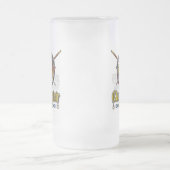 シンクレアクランバッジ フロストグラスビールジョッキ (中央)