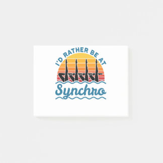 シンクロスイミングはシンクロの方がいい ポストイット