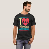 シンクロナイズドスイミングが大好き Tシャツ (正面フル)