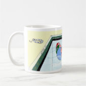 シンクロナイズドスイミングのマグ コーヒーマグカップ (左)