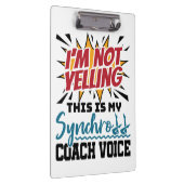 シンクロナイズドスイミングシンクロコーチボイス クリップボード (右)