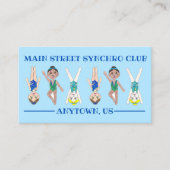 シンクロナイズドスイミングチームコーチ競技会 名刺 (正面)