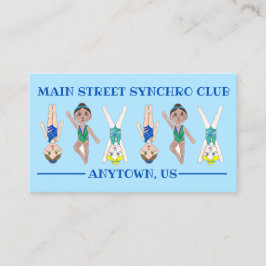 シンクロナイズドスイミングチームコーチ競技会 名刺