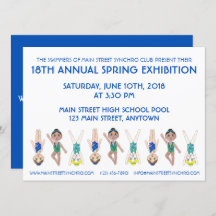 シンクロナイズドスイミングチームプールエキシビション