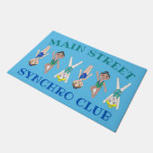 シンクロナイズドスイミングチームプールコーチクラブ ドアマット (アングル)