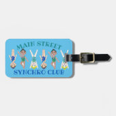 シンクロナイズドスイミングチームプールコーチクラブ ラゲッジタグ (正面横)