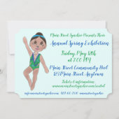 シンクロナイズドスイミングチームプール展 招待状 (正面)