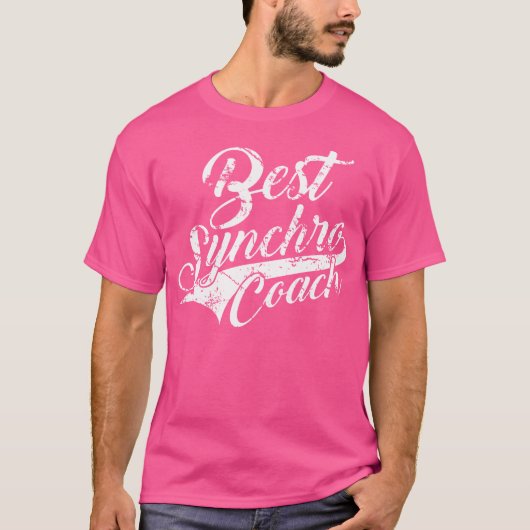 シンクロナイズドスイミング最高のシンクロコーチ Tシャツ (正面)