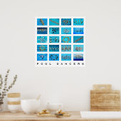 シンクロナイズドスイミング泳ぐ人 ポスター (キッチン)