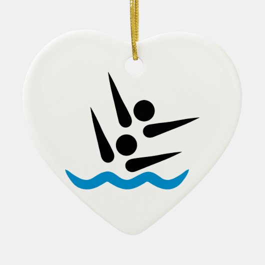 シンクロナイズドスイミング セラミックオーナメント (正面)