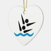 シンクロナイズドスイミング セラミックオーナメント (左)