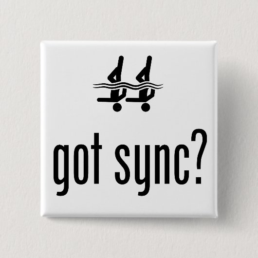 シンクロナイズドスイミング 缶バッジ (正面)