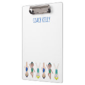 シンクロパーソナライズされたシンクロナイズドスイムコーチギフト クリップボード (左)