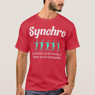 シンクロ同期姿スケートで滑るアイススケーター2 Tシャツ