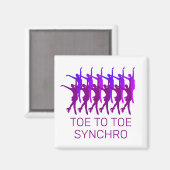 シンクロ姿スケートで滑るソフトウェア マグネット (正面/裏面)