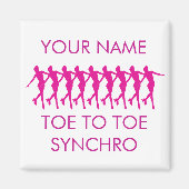 シンクロ姿スケートで滑る磁石 マグネット (正面)