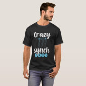 シンクロ泳ぐ人芸術的スイミングシンクロナイズドスイ Tシャツ (正面フル)