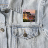 シンク州夕べの丘の中の町 缶バッジ (インサイチュ)